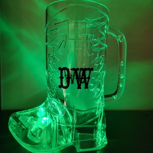 Light Up Boot Mug, birthday, bachelor party, bachelorette party, Nash Bash, country theme, country night