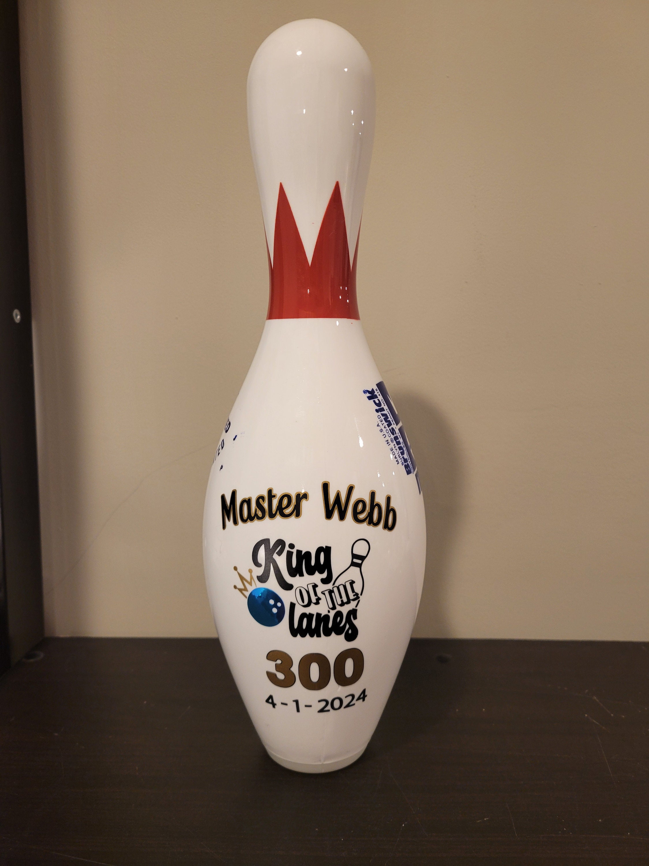 Bowling Trophy, Bowling League, Bowling Award, Custom Bowling Gift, Bowling Tournament, 300 Game, High Series, Gift for Bowler
