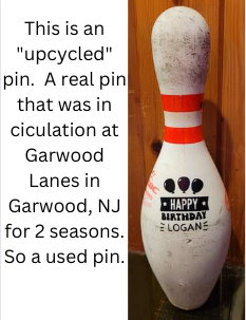 Upcycled bowling pin