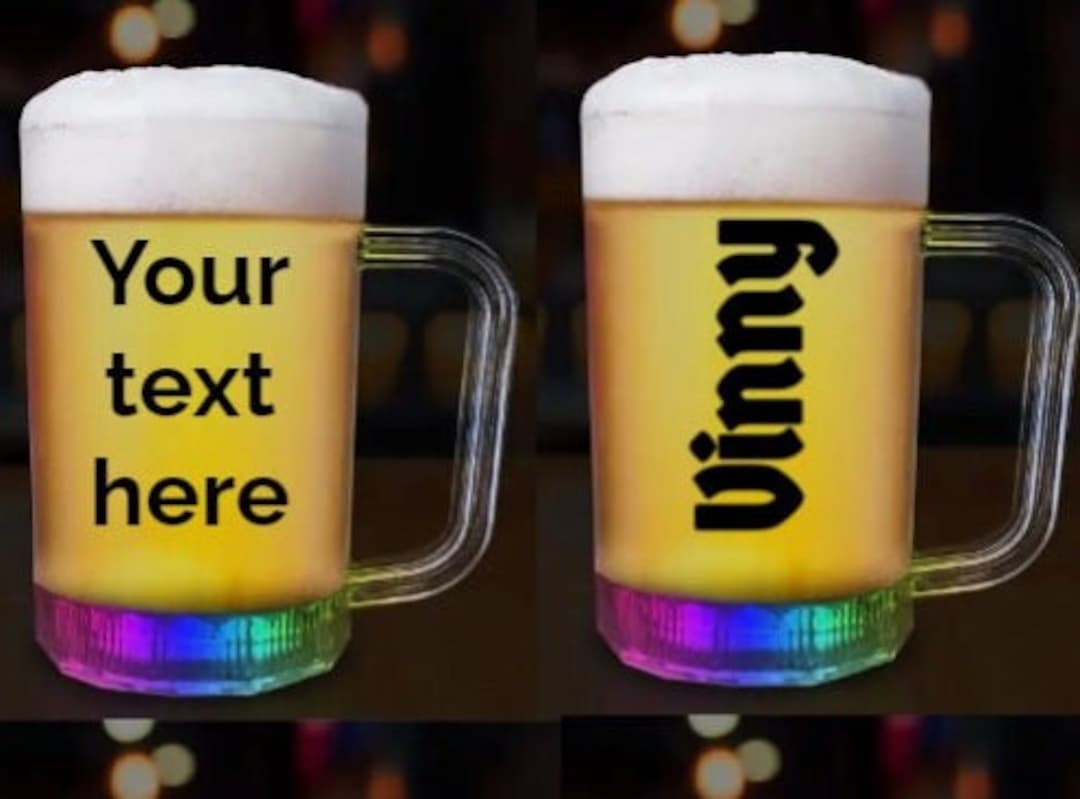 Light up Beer Mug Birthday Party Bachelor Party Etsy