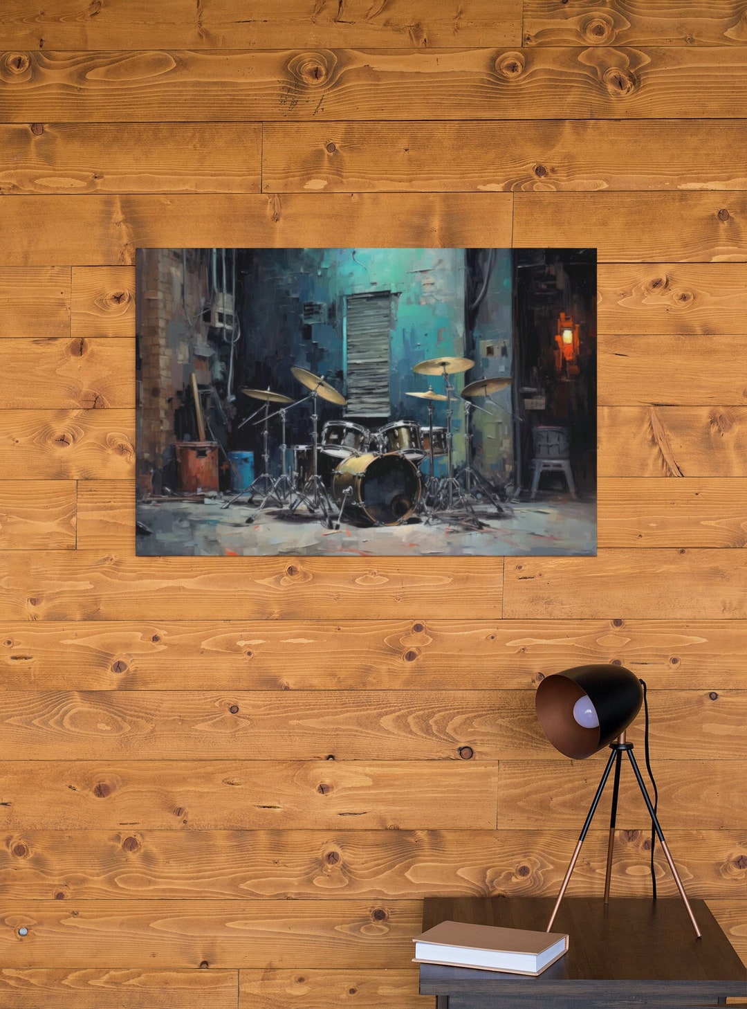 Drummer Canvas Wall Art Drum Art Print Music Poster Music Wall Hanging