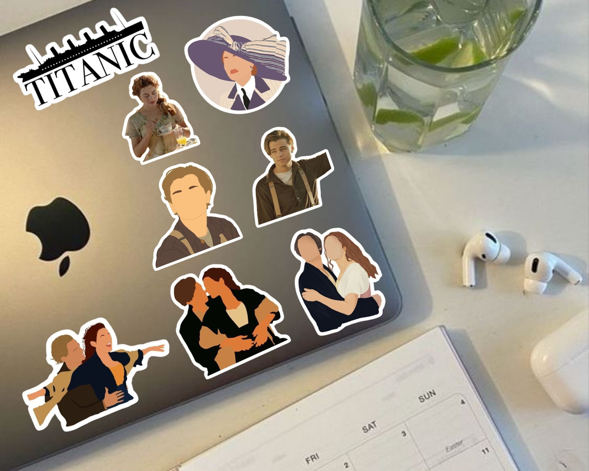 Titanic Stickers Jack and Rose Titanic Inspired Stickers Movie Stickers