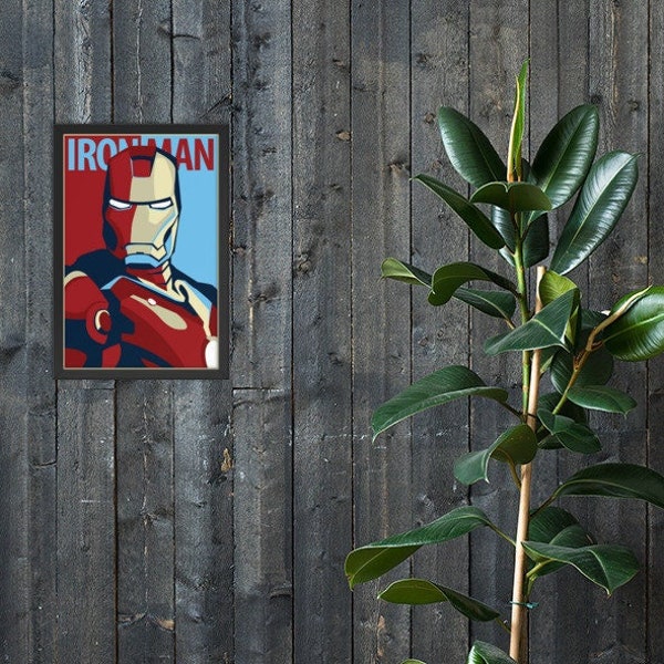 Iron Man The Hope Vintage Wall Art With Frame