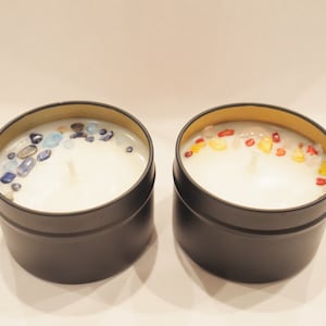 Summer Manifestation Candles - Manifestation Candles Soy - Crystal Candles - Intention Candles - Scented Intention Candle