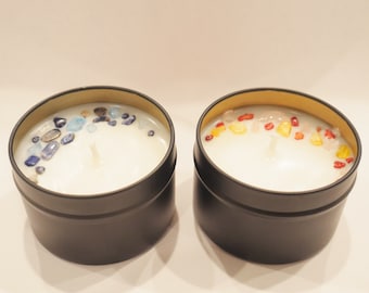 Summer Manifestation Candles - Manifestation Candles Soy - Crystal Candles - Intention Candles - Scented Intention Candle