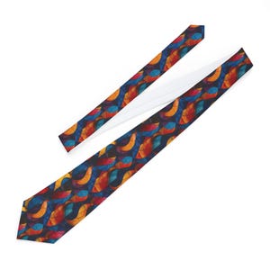 Colorful Abstract Necktie - Vibrant Design for Professionals, Unique Gift for Men, Stylish Accessory for Weddings, Formal Events, and Office