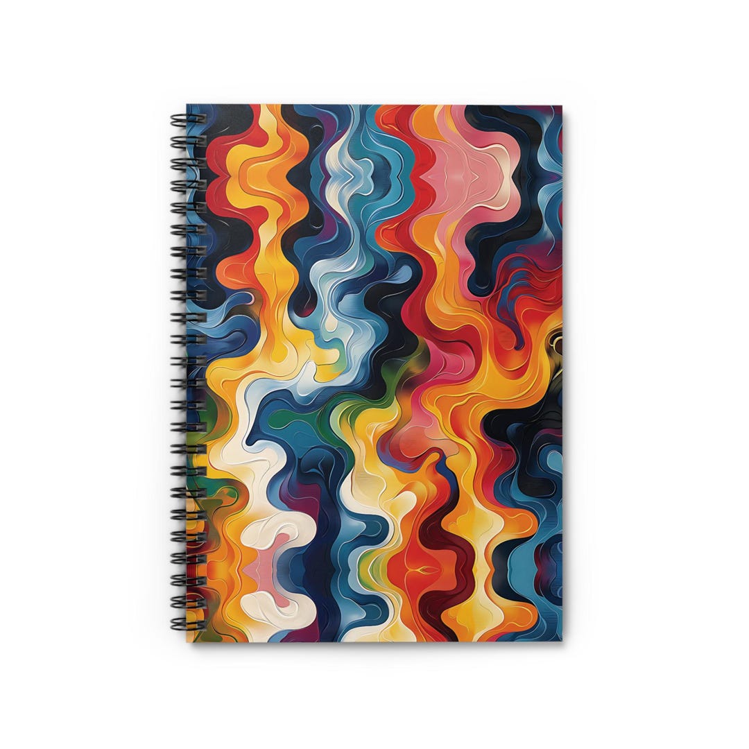 Colorful Spiral Notebook - Ruled Lines | Vibrant Journal for Note ...