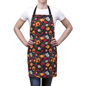 Blossom Beauty: A Floral Apron for Gardeners and Gourmets