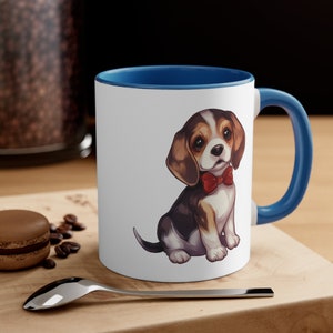 Cute Beagle, Dog Lover, Gift Idea, Dog Mom, Dog Dad, Friend - 11 oz Coffee Tea Mug