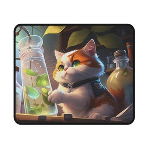 How Purrfect Science: Cat Scientist Rectangle Mouse Pad