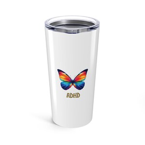 ADHD Tumbler 20oz, Gift for ADHD Awareness, Mental Health Tumbler, ADHD Support, Inspirational Tumbler, Personalized Tumbler