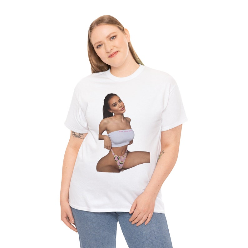 Lana Rhodes modeling picture tshirt. Iconic I'm not your baby tshirt. image 8