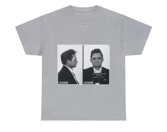 Johnny Cash Mugshot T-Shirt - Perfect Gift for Music Lovers and Rebels! Unisex Jersey Short Sleeve Tee, Retro T shirt, music shirt, Tee.