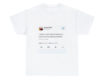 Kanye west Iconic Tshirt, famous tweets.