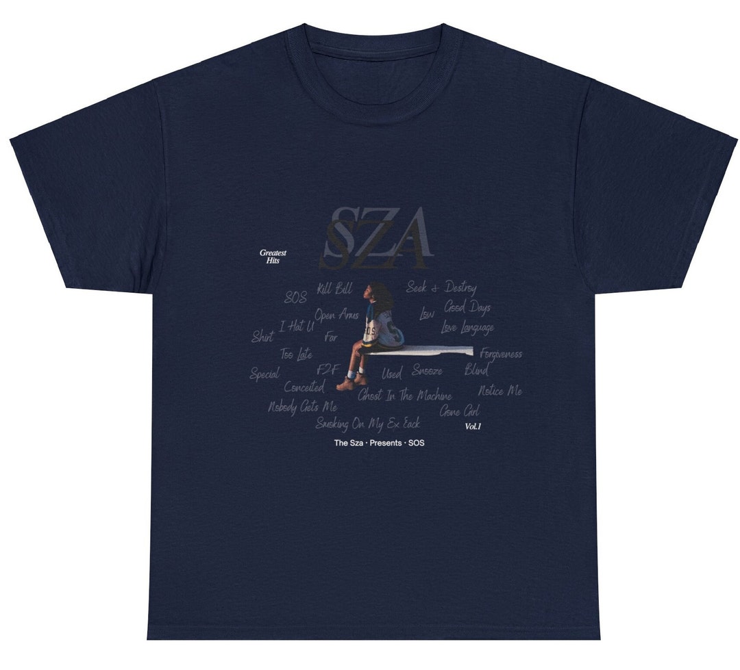 SOS Sza Tshirt, Artsy Rapper Graphic Tee, Sos, Kill Bill, Album Covers ...