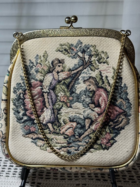 Julius Resnick Miami Tapestry Purse, Vintage Needl