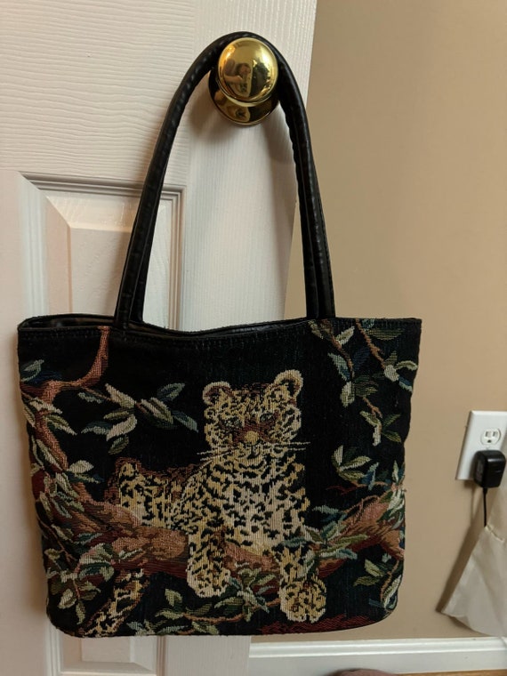 Cheetah Tapestry Handbag - image 4