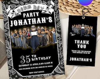 Customizable Cholo Birthday Invitation (Digital Download)
