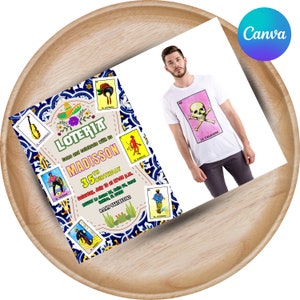 Loteria Einladung Vorlage Loteria Einladung personalisierbar Loteria Einladung Lotteriekarte mit individualisierbarem Foto
