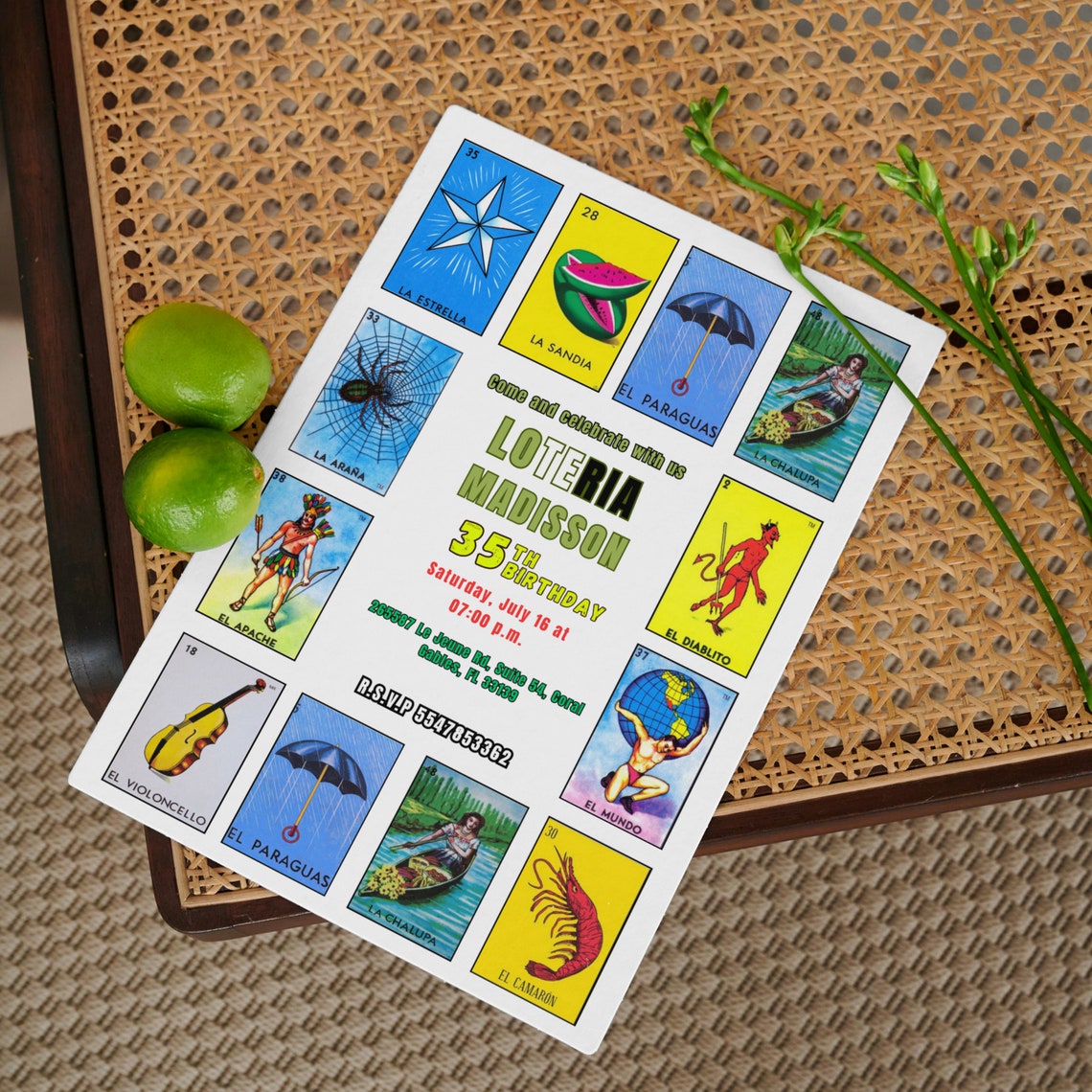Loteria Invitation Template Loteria Invitation Customizable Loteria ...