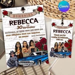 chola invitation cholo invitation cholo birthday invitation cholo theme party invitation cholo party cholo invitation card editable in canva