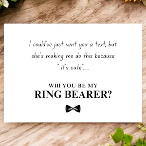 Padrinhos de casamento editável Canva Template, Padrinhos de casamento cartão dobrado, padrinho, portador de alianças, você será meu celebrante