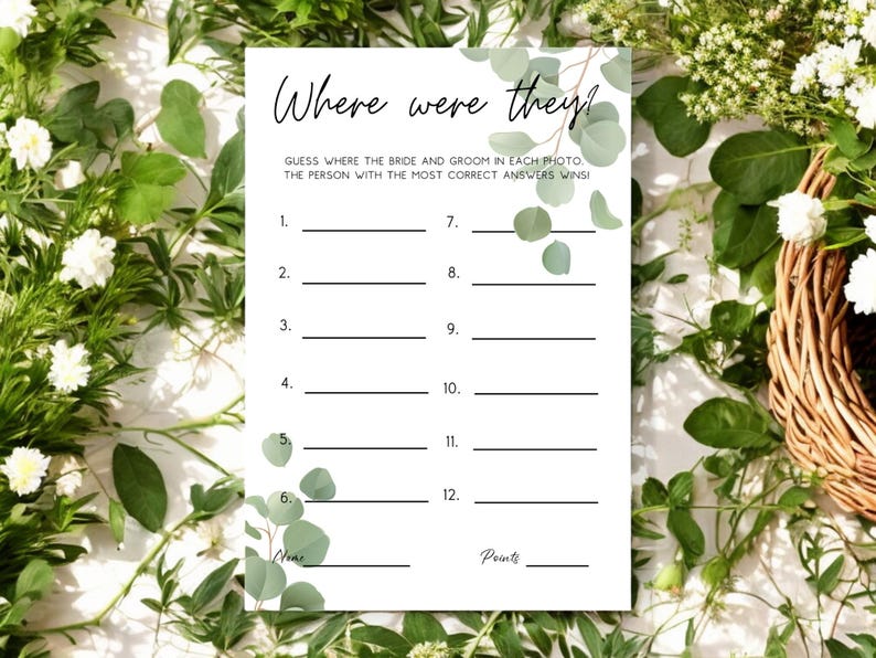 Eucalyptus Bridal Shower Game Where Were They Printed Shipped Etsy Il 794xN.6744648566 Svf3 