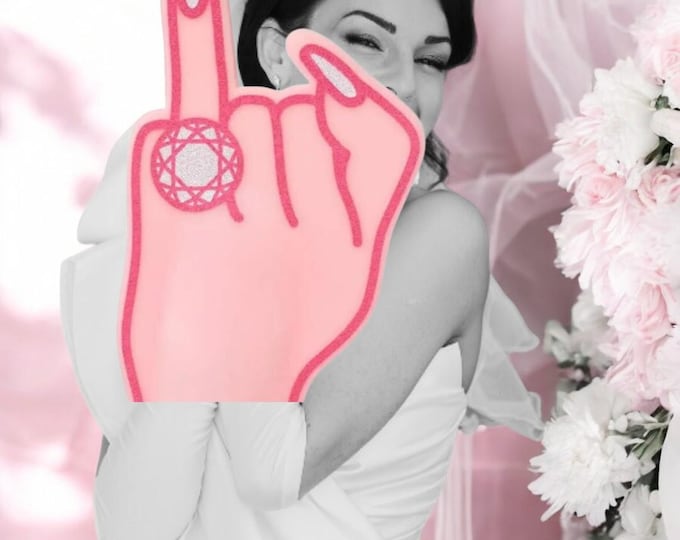 Featured listing image: Jumbo Foam Bling Wedding Ring Finger