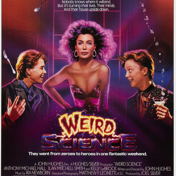 Weird Science, digitale download filmposter, hoge resolutie voor afdrukken