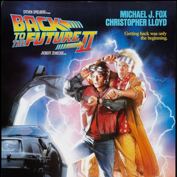 Back to the future 2,  digital download movie poster, high resolution for printing