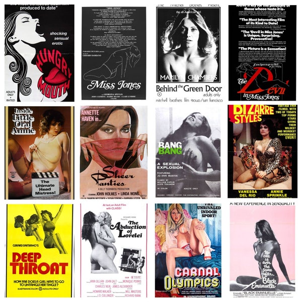 50+  classic adult movie posters