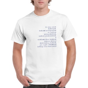 HOUSE of Leaves  |  My Dear Zampano  |  Graphic Tee  |  Literary T-shirt  |  Text  | Unisex Crewneck T-shirt