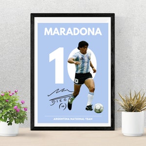 CARTEL DE MARADONA, Voetbalselectie van Argentina, Voetbaldecoratie, Voetbalvoetbal