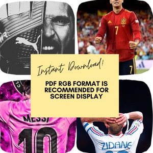 CARTEL TRIBUTO A MARADONA / Homenaje a DIego Armando Maradona / Walkpaper de Fútbol / Soccer Deco image 4