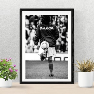 CARTEL TRIBUTO A MARADONA / Homenaje von DIego Armando Maradona / Walkpaper de Fútbol / Fußball-Deko