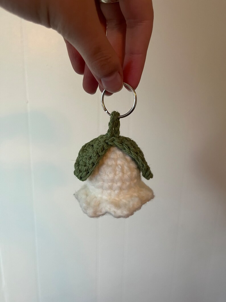 Lily of the Valley Crochet Keychain Etsy