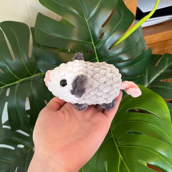 Crochet Opossum Plushies | Possum Amigurumi Crochet Stuffed Animal | unique gift idea for possum lovers