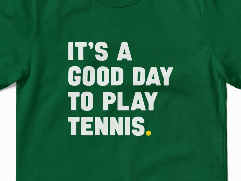 Tennis-Tag-T-Shirt: 100 % Airlume-Baumwolle Bild 4