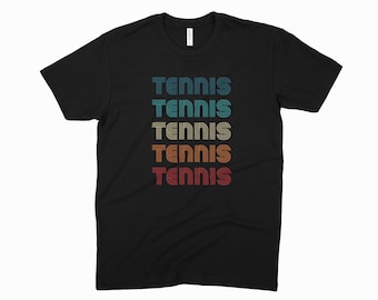 レトロテニスシャツ - ヴィンテージ風スポーツTシャツ - テニス愛好家へのギフト