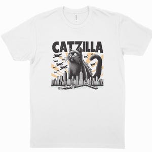 Catzilla Monster Cat Tee - Vintage Style T-Shirt