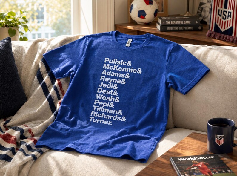 2026 USA Soccer Shirt – USMNT Fan Tee – World Soccer Tournament T-Shirt image 2