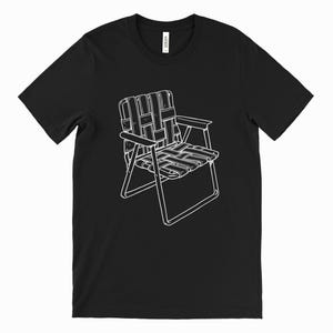 Retro Lawn Chair T-Shirt - Nostalgic Camping Graphic Tee - Summer BBQ and Picnic Shirt