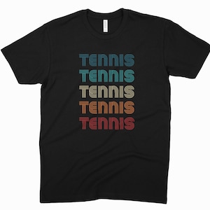 Retro Tennis Shirt - Vintage Inspired Sports Tee - Tennis Lover Gift