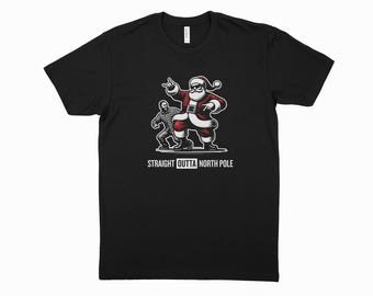 Hip-Hop Santa Tee - Funny Christmas Holiday Shirt