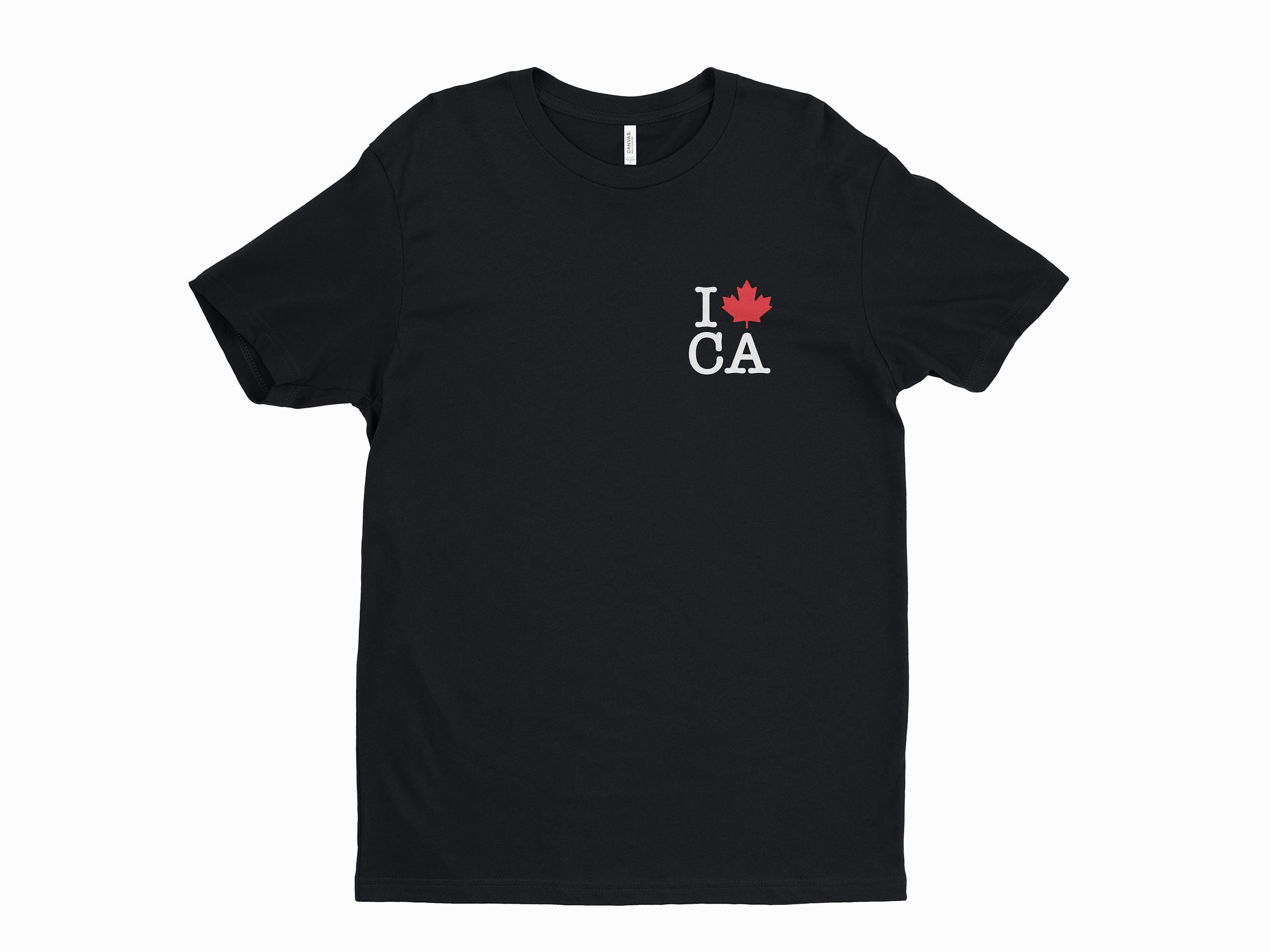 カナダのプライド T シャツ - I Love Canada グラフィック T シャツ 