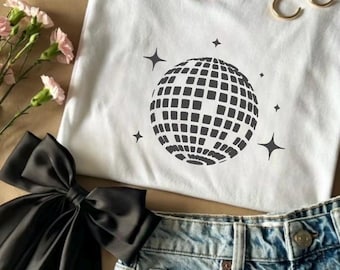 Disco Ball T-Shirt | Music Inspired Graphic Tee | Vinyl T-Shirt print