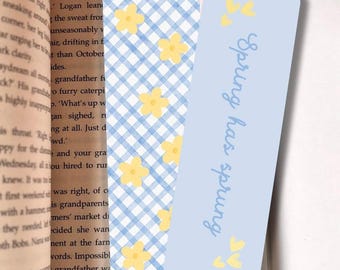 Spring Has Sprung Bookmarks | Pastel, Floral Bookmarks | Cute Booktok Bookmarks | Bookworm Gift