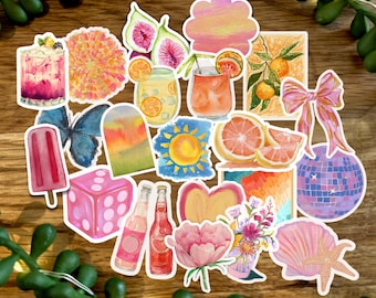 Handmade Oil Pastel Stickers | Sticker Pack