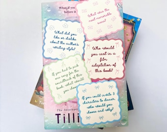 Book Club Cue Cards | Discussion Cards | Ice-Breaker Questions | Book Club Starter Pack | Reader Gift