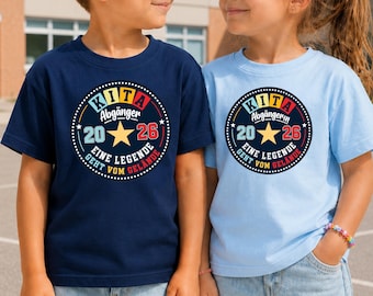 Shirt Einschulung 2026, Kita Abgänger 2026, afstudeer-T-shirt kleuterschool, Abschluss kleuterschool, cadeau Vorschulkind, Letzter Kita Tag
